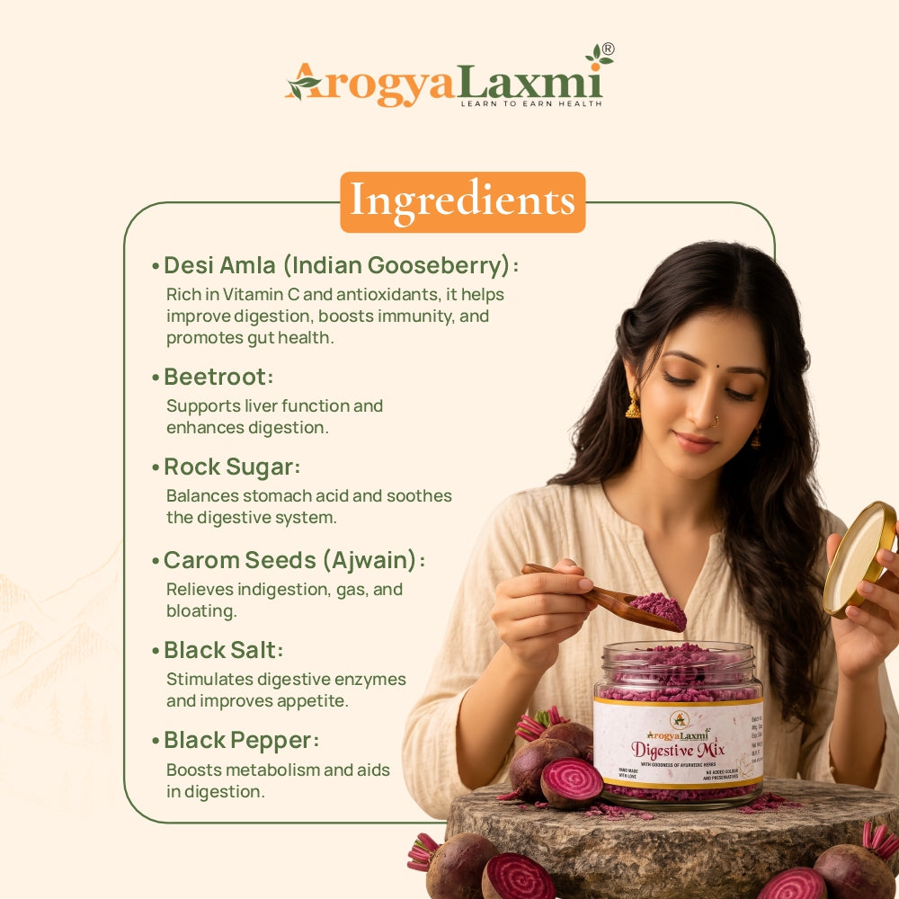 Arogyalaxmi Amla & Ajwain Botanical Spice Mix (100g)